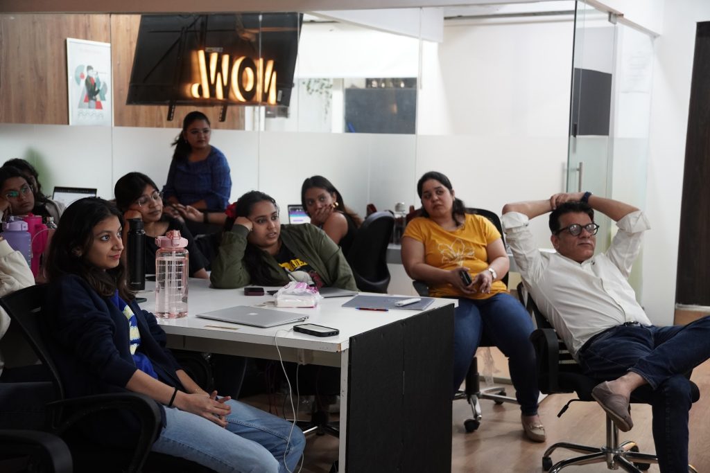 Digital Mojo branding and marketing team brainstorming creative strategy and brand positioning in Hyderabad office
