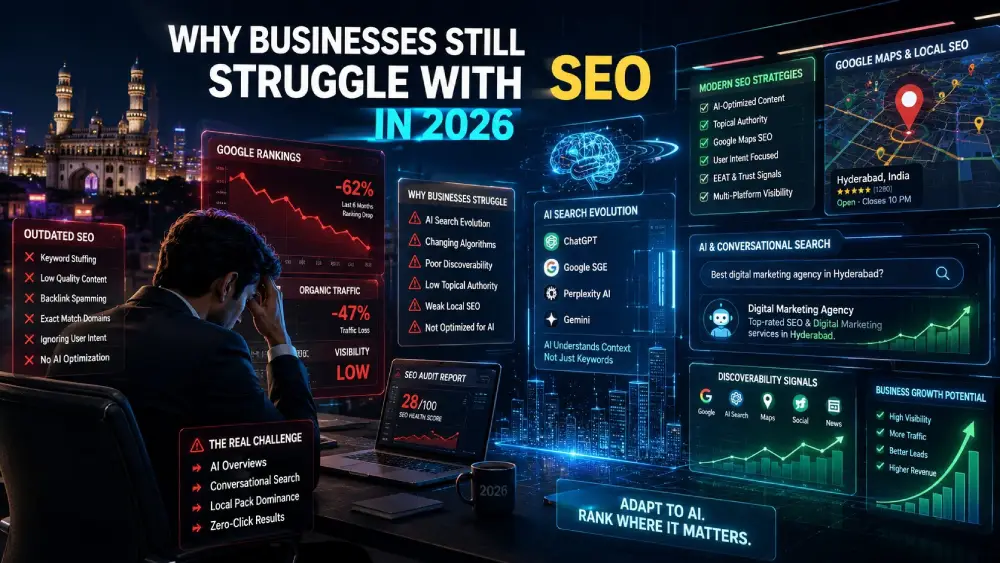 Why Many Businesses Hiring a Digital Marketing Agency in Hyderabad Still Struggle With SEO in 2026